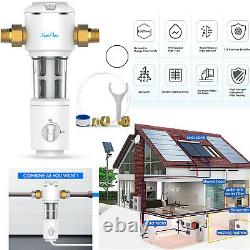Whole House 4-Stage Water Filter System Plus Spin Down Sediment Water Pre Filter