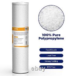 Whole House Spin Down Pre-Filter & 3-Stage 20 x4.5 Water Filter Housing System