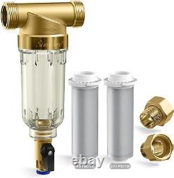 Whole House Spin Down Pre-Filter & 3-Stage 20 x4.5 Water Filter Housing System