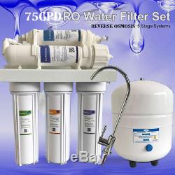 Whole House Water Filter System W / 5 STAGES Filter Replacement 75GPD TDS Tester