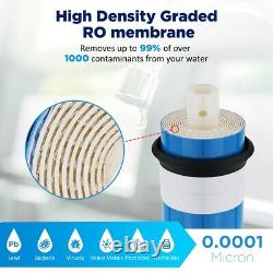 100 Gpd Osmose Inverse Membrane Résidentiel Sous Système D'évier Ro Filtre D'eau