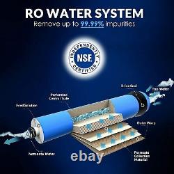 100 Gpd Système De Filtration D'eau À Osmose Inverse 5 Étapes + 15 Filtre Supplémentaire