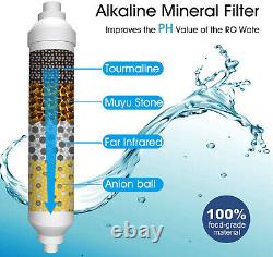 25 Pack Alkaline Ph+ Inline Filtre D'eau Minéral Pour Ro Système D'osmose Inverse
