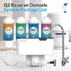 5-stage Undersink Reverse Osmosis Alkaline Mineral Water Filter System 75 Gpd