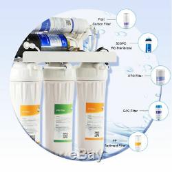 5stage Réseau D'eau Potable Pour Toute La Maison Purificateur D'eau 50gpd Filtre À Membrane D'osmose Inverse