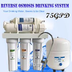 5stage Under Sink Reverse Osmosis Water Filter Systems Di/ro- 75 Gpd Membrane