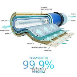 6 Étape 75 Gpd Alcaline Ro Système D'osmose Inverse Sous-évier + 19pcs Filtre D'eau