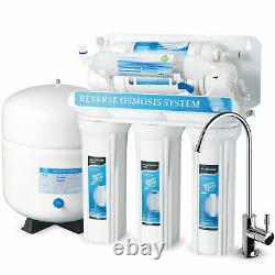6 Étape Avancé Osmose Inverse Système D'eau Potable Ajouter Filtre Alkaline 75gpd