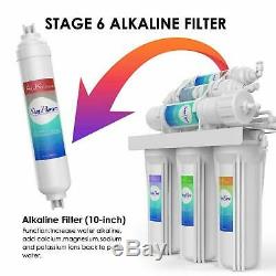 6-stage Ph Alcalin Osmose Inverse Eau Potable Système De Filtration Robinet Purificateur