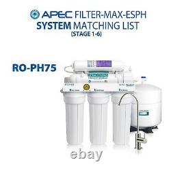 Apec 75 Gpd Filtres D'eau De Remplacement Complets Pour Système Ro Filter-max-esph
