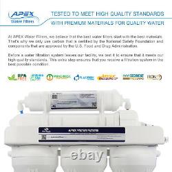Apex Mr-6075 6 Étape 75 Gpd Alkaline Ph+ Ro Reverse Osmosis Water Filter System