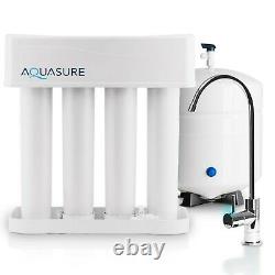 Aquasure Premier Système De Filtration D'eau Par Osmose Inverse 100 Gpd 4 Étapes