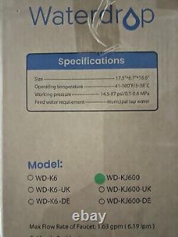 Distributeur d'eau chaude instantanée Waterdrop WD-KJ600 WD-K6-W avec système d'osmose inverse