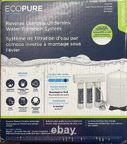 Ecopure Ecop30 Premium 3-stage Système De Filtration D'eau Par Osmose Inversée