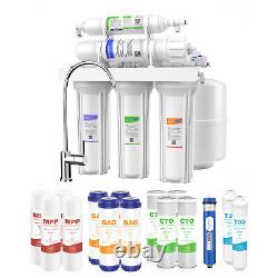 Filtre 5 Étapes D'eau Potable Système D'osmose Inverse Purificateur + Extra 15 Filtres