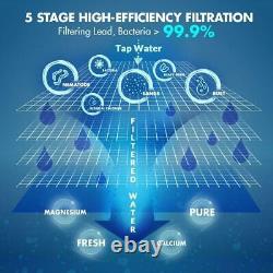 Filtre 5 Étapes D'eau Potable Système D'osmose Inverse Purificateur + Extra 15 Filtres