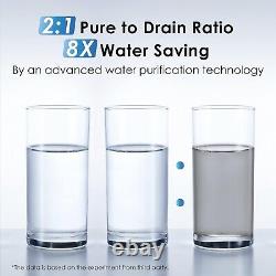 Filtre à eau osmotique inverse Waterdrop Refurbished G3P600, sans réservoir, 600 GPD
