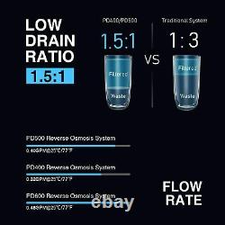 Frizzlife Inverser Osmose Système De Filtration D'eau Potable- 500 Gpd Ro Filtre