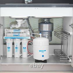 Geekpure 5 Stage Système De Filtration D'eau D'osmose Inverse Wtih 5 Filtres Supplémentaires-75 Gpd