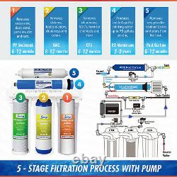 Ispring Rcc7p 5-stage 75gpd Reverse Osmosis Water Filter System With Booster Pump