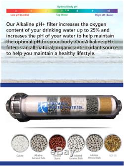 Premier Ro Système De Filtration D’eau Par Osmose Inverse 50gpd Filtre Alcalin Orp Neg