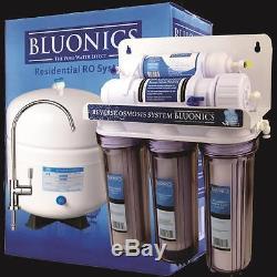 Purificateur Domestique Ro Pour Système D'eau Potable À Osmose Inverse 5 Étapes Bluonics (50gpd)