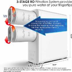 Q6 4-stage 400gpd Système De Filtration D'eau Potable Sans Réservoir Ro Osmose Inverse