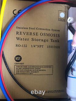 Réservoir De Stockage D'eau D'osmose Inverse Ce + Système Complet Ro-132 1/4 150320 Nouveau