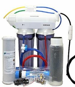 Reverse Osmosis Deionization Filtre À Eau 3 Étapes Compact Aquarium 25 Gpd System