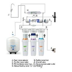 Simpure 5 Étape Système D'osmose Inverse Filtre D'eau Boire Résidentiel 100 Gpd