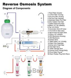 Système D'eau Par Osmose Inverse À 5 Étapes, Réservoir D'eau Potable, 1 Filtre Supplémentaire Sur 7 Ans