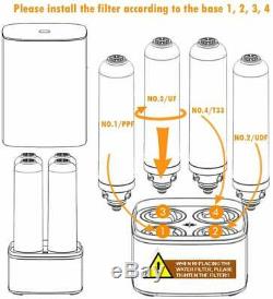 Système D'osmose Inverse De Filtration D'eau 4 Etape Ro Purificateur D'eau Avec Robinet