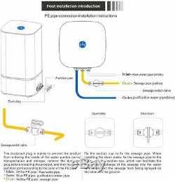 Système D'osmose Inverse De Filtration D'eau 4 Etape Ro Purificateur D'eau Avec Robinet
