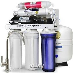Système D'osmose Inverse De Filtration D'eau Sous L'évier Avec Pompe Et Filtre Alcalin