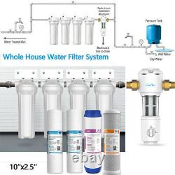 Système De Filtration D'eau À 4 Étages De La Maison Entière Et Filtre Préfiltre D'eau À Sédiments De Spin Down
