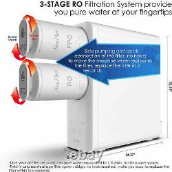 Système De Filtration D'eau À Osmose Inverse 4stage Tankless 400gpd Q6 Solde