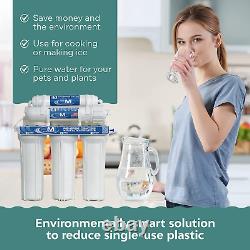 Système De Filtration D'eau À Osmose Inverse À 5 Étages, Capacité 100-gallon
