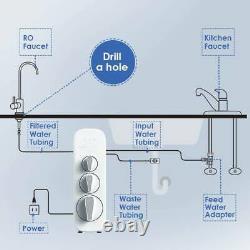 Système De Filtration D'eau De La Goutte D'eau À Osmose Inverse Wd-g3-w Système Ro Sans Réservoir