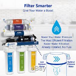 Système De Filtration D'eau Par Osmose Alcaline Ro Avec Surpresseur 100 Gpd
