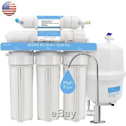 GPD HiKiNS Système de filtrage d'eau 125GPD à osmose inverse à 5 étapes avec grand d 