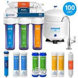 Système De Filtration D'eau Par Osmose Inverse Clear Ro Plus 4 Filtres Gratuits 100 Gpd