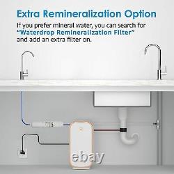 Système De Filtration D'eau Par Osmose Inverse De Goutte D'eau, Sans Réservoir, 400 Gpd, Wd-d4