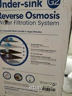 Système De Filtration D'eau Par Osmose Inverse De Goutte D'eau, Sans Réservoir 400 Gpd Wd-g2-w Nouveau