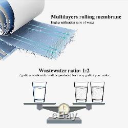 Système De Filtration D'eau Par Osmose Inverse En 6 Étapes Avec Filtre Minéral 75 Gpd