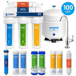 Système De Filtration D'eau Par Osmose Inverse Ro Plus 4 Filtres Gratuits 100 Gpd