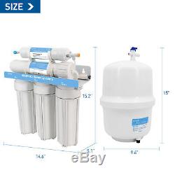 Système De Filtration D'eau Ro Système D'osmose Inverse Accueil 125g Purificateur D'eau Potable Directe