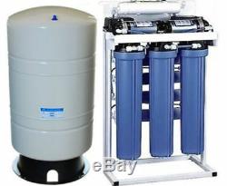 Système De Filtration De L'eau Par Osmose Inverse De Qualité Commerciale 800 Réservoir De Gpd + 40 Gallons
