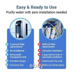 Système de filtration d'eau SimPure Y7 à osmose inverse sur plan de travail avec distributeur d'eau UV RO