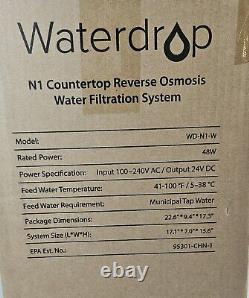 Système de filtration d'eau Waterdrop N1 à osmose inverse pour comptoir