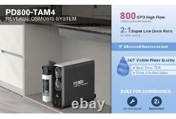 Système de filtration d'eau par osmose inverse FRIZZLIFE 800GPD PD800-TAM4